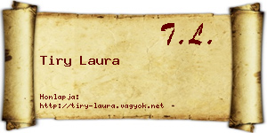 Tiry Laura névjegykártya